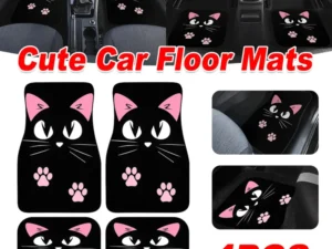 4pc Car Floor Mats Anti-Slip Waterproof Universal Fit Easy Clean