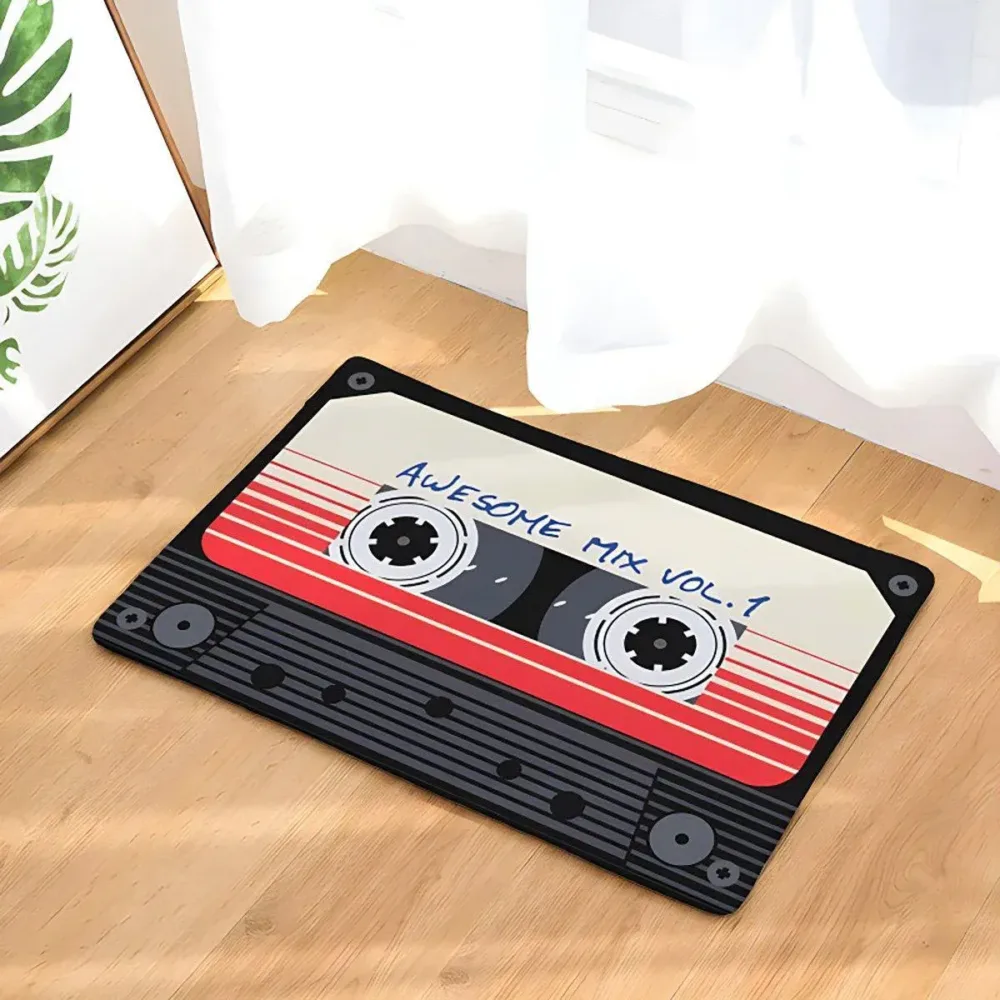 Absorbent Non-Slip Camera Bathroom Floor Mat Family Entry Door Mat Home Rug