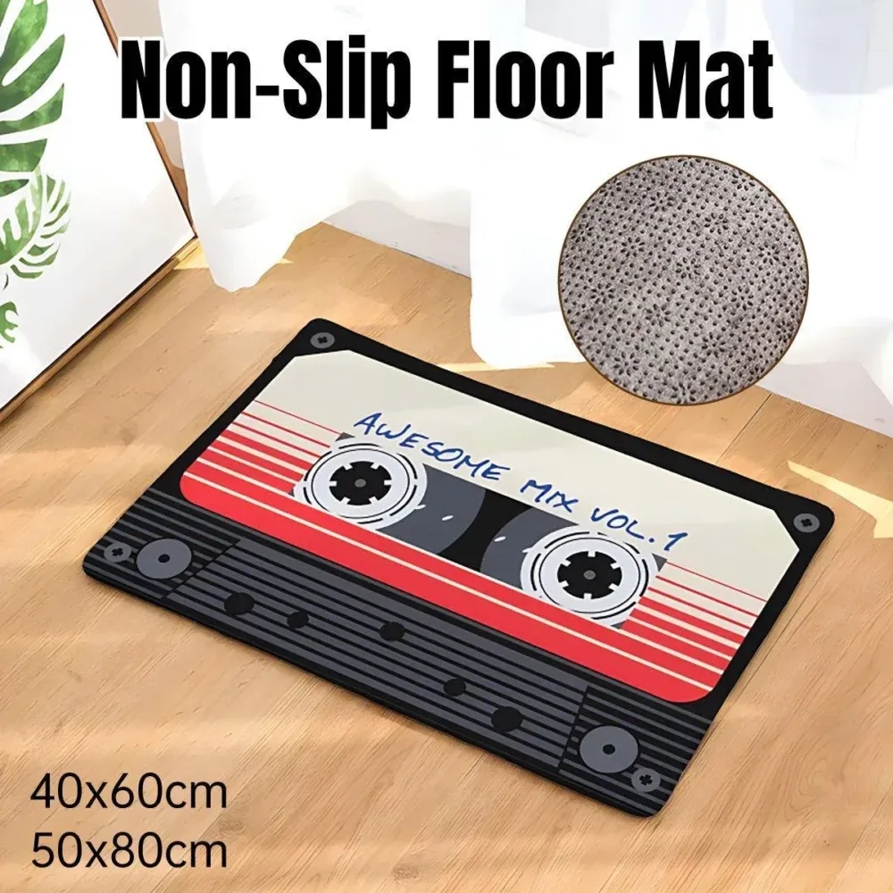 Absorbent Non-Slip Camera Bathroom Floor Mat Family Entry Door Mat Home Rug