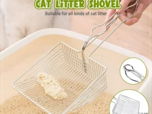 1-Piece Metal Cat Litter Scoop