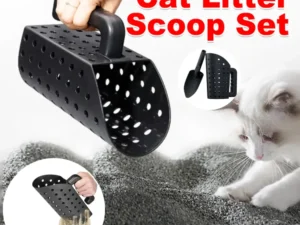 2PCS Cat Litter Scoop Durable Plastic Cleaning Shovel Kitty Box Waste Removal