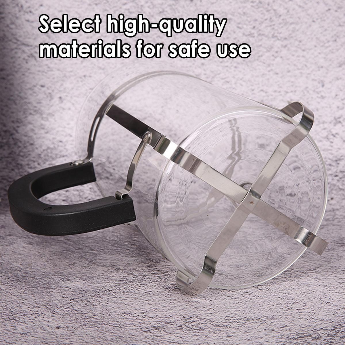350ml 600ml Stainless Steel Glass French Press Coffee Tea Maker for Home Office