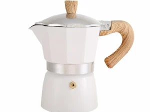 Portable Coffee Maker Wood Grain Handle Outdoor Manual Espresso Machine Camping