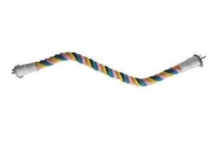U Shaped Parrot Cotton Rope Climbing Toy Perch Stand for Bird Cage - 120cm