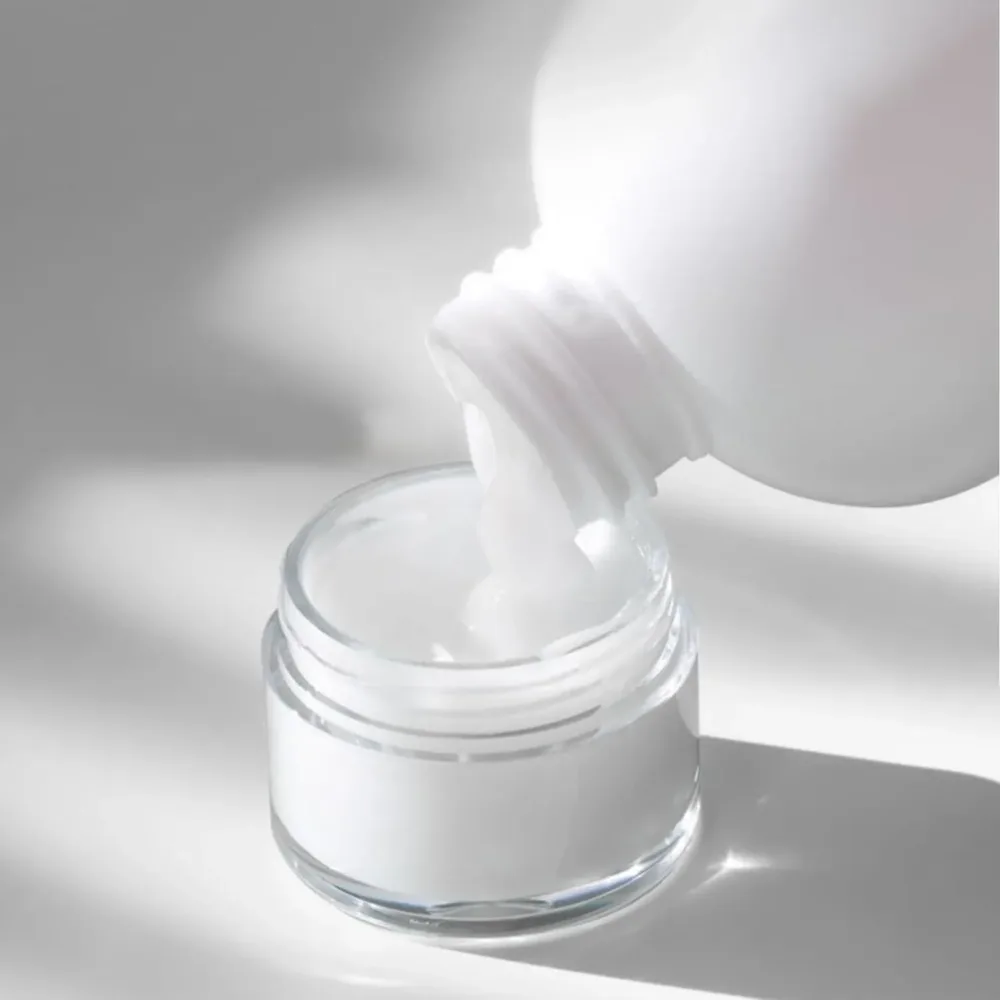 10pcs Transparent Wide Mouth Cream Dispenser White Lid Bottle Plastic Jar - 40ml