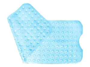 Non Slip Shower Mat for Bathtub Floor with Suction Cups 100x40cm - Blue