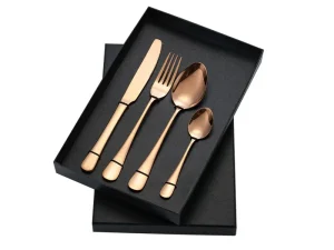 8-pc Stainless Steel Cutlery Set - 2 Sets of Knife Fork Dinner Spoon Teaspoon