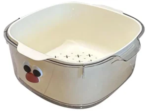 2 in 1 Cute Double Draining Fruit Basket Dishwashing Colander for Household