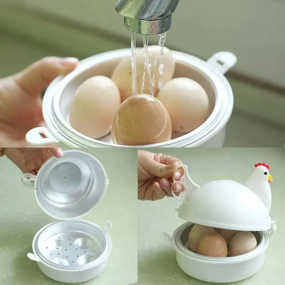 Microwave Oven Egg Steamer Boiled Egg Artifact Boiled Egg Mini Household Special