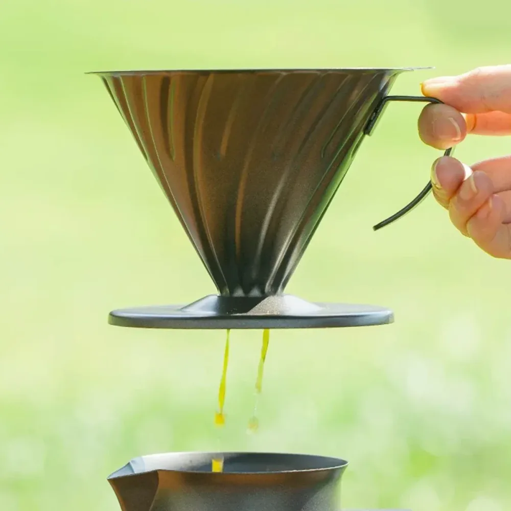 Stainless Steel Coffee Pot Filter Cup with Handle for Stovetop Espresso Maker