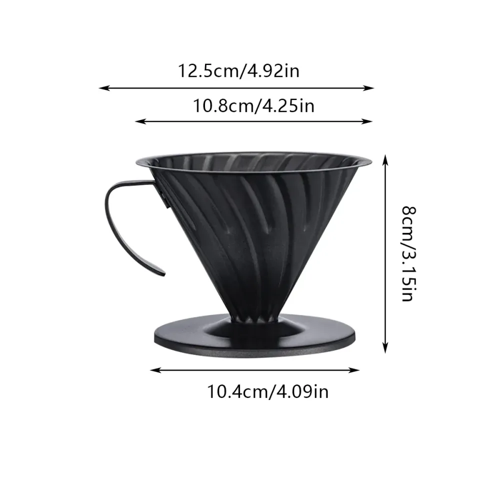 Stainless Steel Coffee Pot Filter Cup with Handle for Stovetop Espresso Maker