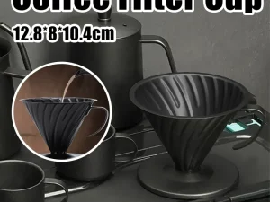 Stainless Steel Coffee Pot Filter Cup with Handle for Stovetop Espresso Maker