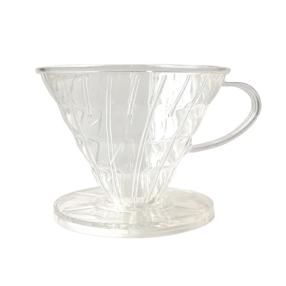 Household Hand Drip Coffee Filter Cup Reusable Plastic Cone Shaped HeatResistant