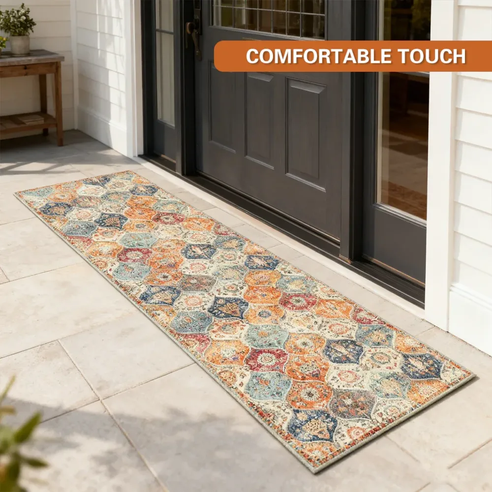 Household Floor Mats 2 pc Set Non Slip Water Absorbent Dust-Proof Floor Mat