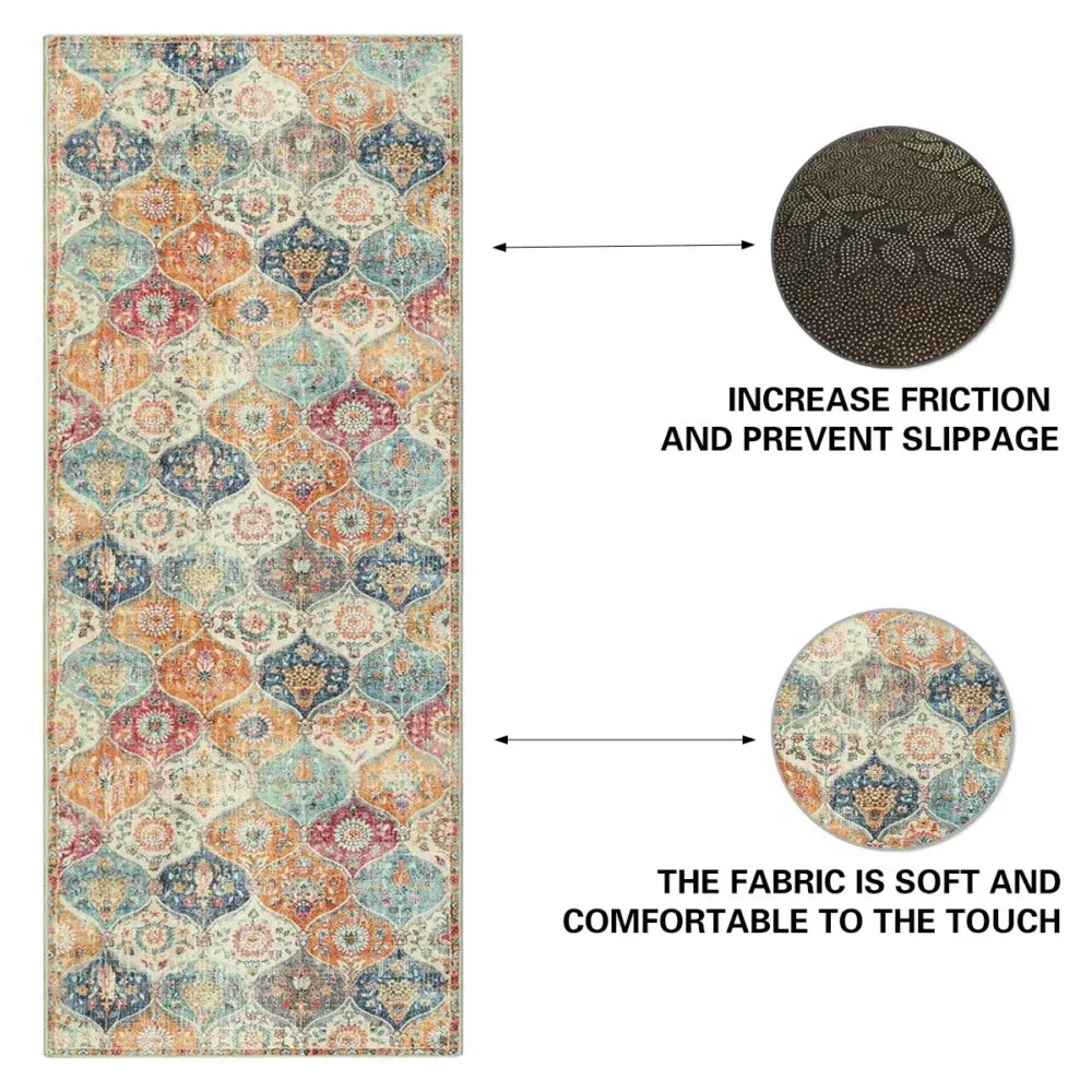 Household Floor Mats 2 pc Set Non Slip Water Absorbent Dust-Proof Floor Mat