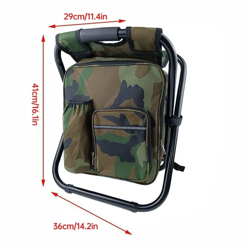 Portable Outdoor Folding Chair Oxford Small Stool for Fishing Camping Hiking