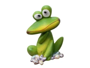 Outdoor Garden Frog Ornament Lawn Statue Animal Decor Resin Craft Sculpture