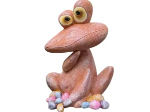 Outdoor Garden Frog Ornament Lawn Statue Animal Decor Resin Craft Sculpture