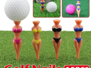 25-Piece 80 mm Novelty Figure Golf Tee Set, Assorted Colours