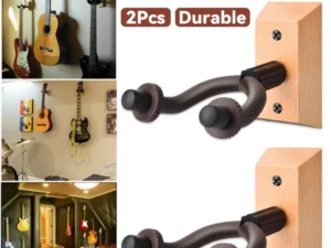 2PCS Guitar Wall Hanger Hook Holder Sturdy for Bass Ukulele Instrument Storage