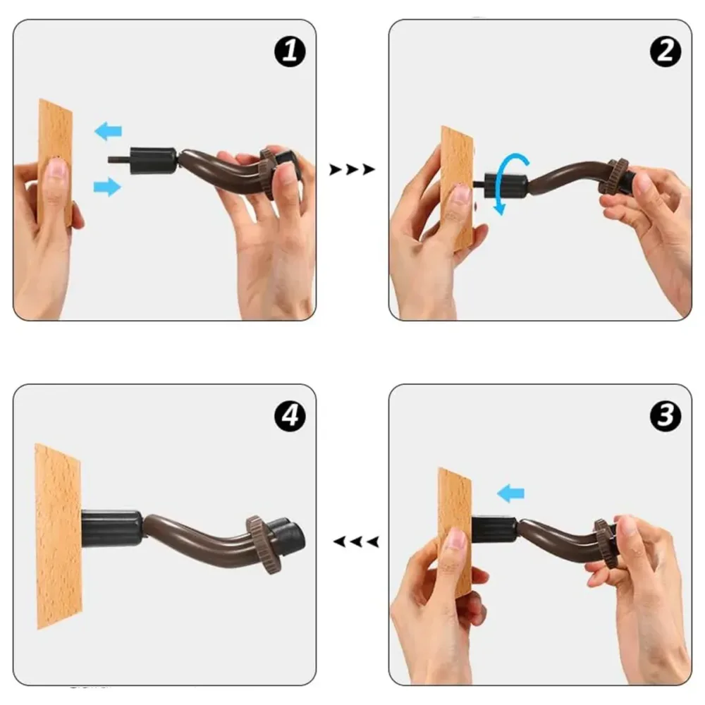 2PCS Guitar Wall Hanger Hook Holder Sturdy for Bass Ukulele Instrument Storage