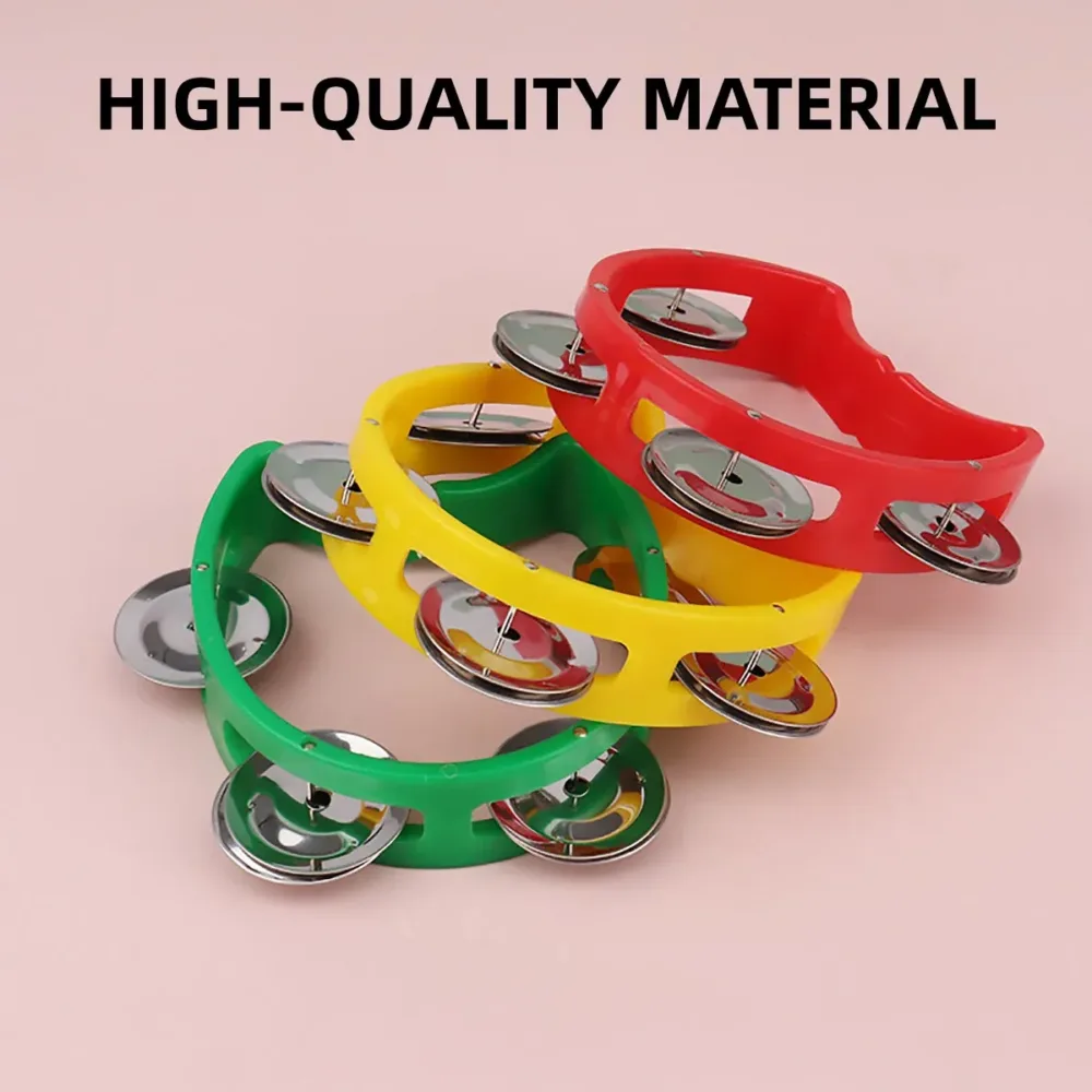 Hand Cranked Bell Set 4PCS Four Ring Bells Hand Held Musical Instrument