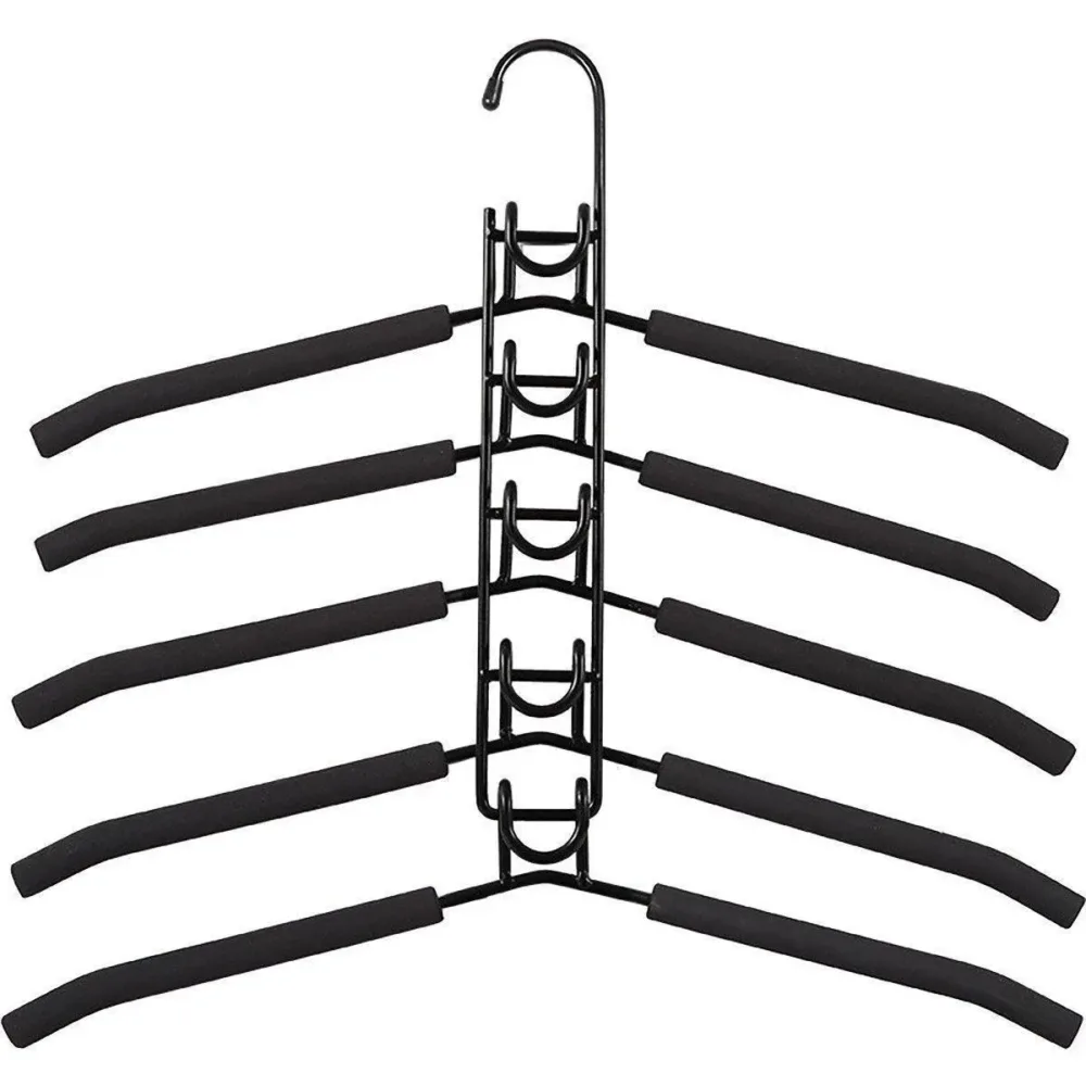 Space saving Multi layer Folding Hanger Hook Closet Organizer Clothes Rack