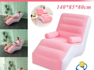 Portable Inflatable Lounge Sofa Chair Outdoor Recliner Air Couch Folding Seat