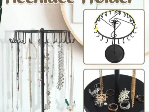 1-Piece Black Rotating Jewellery Display Rack