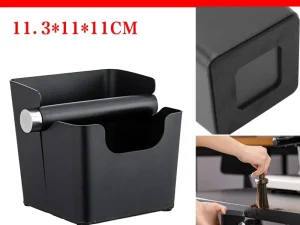 Square Coffee Grounds Knock Box Durable for Home Coffee Shop Use