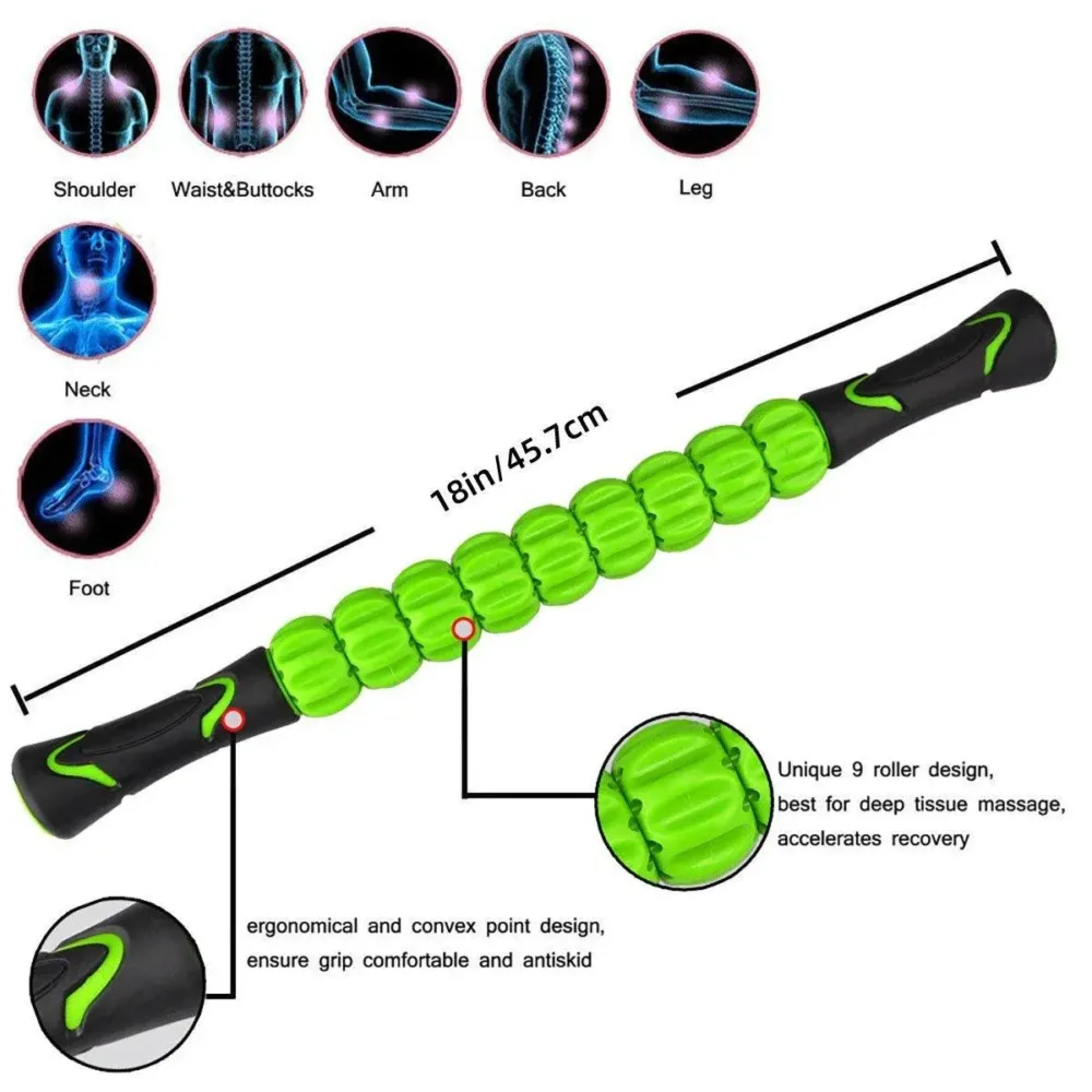 Muscle Massage Sticks Fitness Sport Fascia Rods High Strength Relaxation Roller