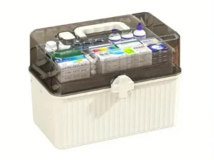 Large Capacity Medicine Cabinet Multi Layer Storage Box for Household First Aid