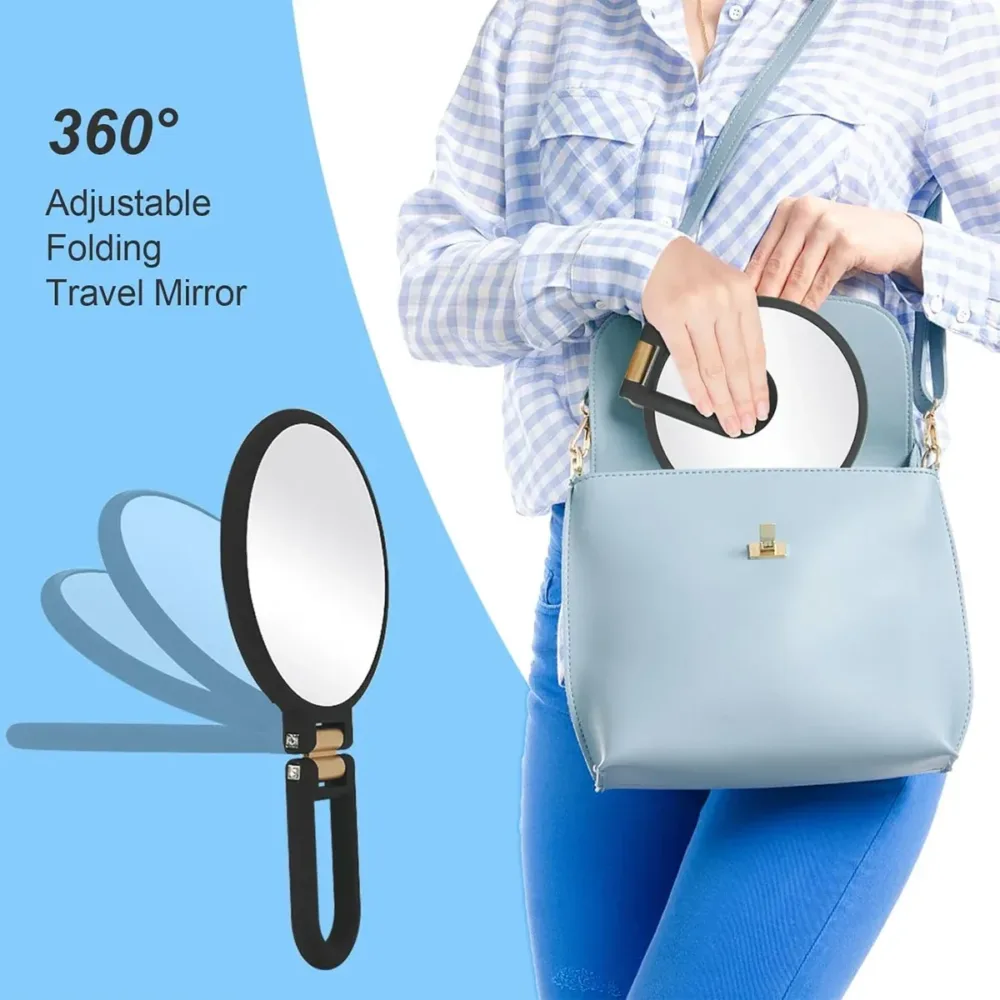 Makeup Mirror Handheld Magnifying Mirror 30X Portable Mirror Compact Travel Tool