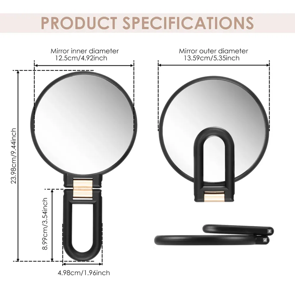 Makeup Mirror Handheld Magnifying Mirror 30X Portable Mirror Compact Travel Tool