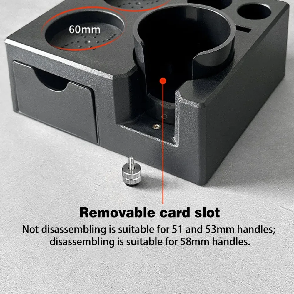 Coffee Tamper Holder Base for Portafilter Stand Rack Espresso Powder Storage