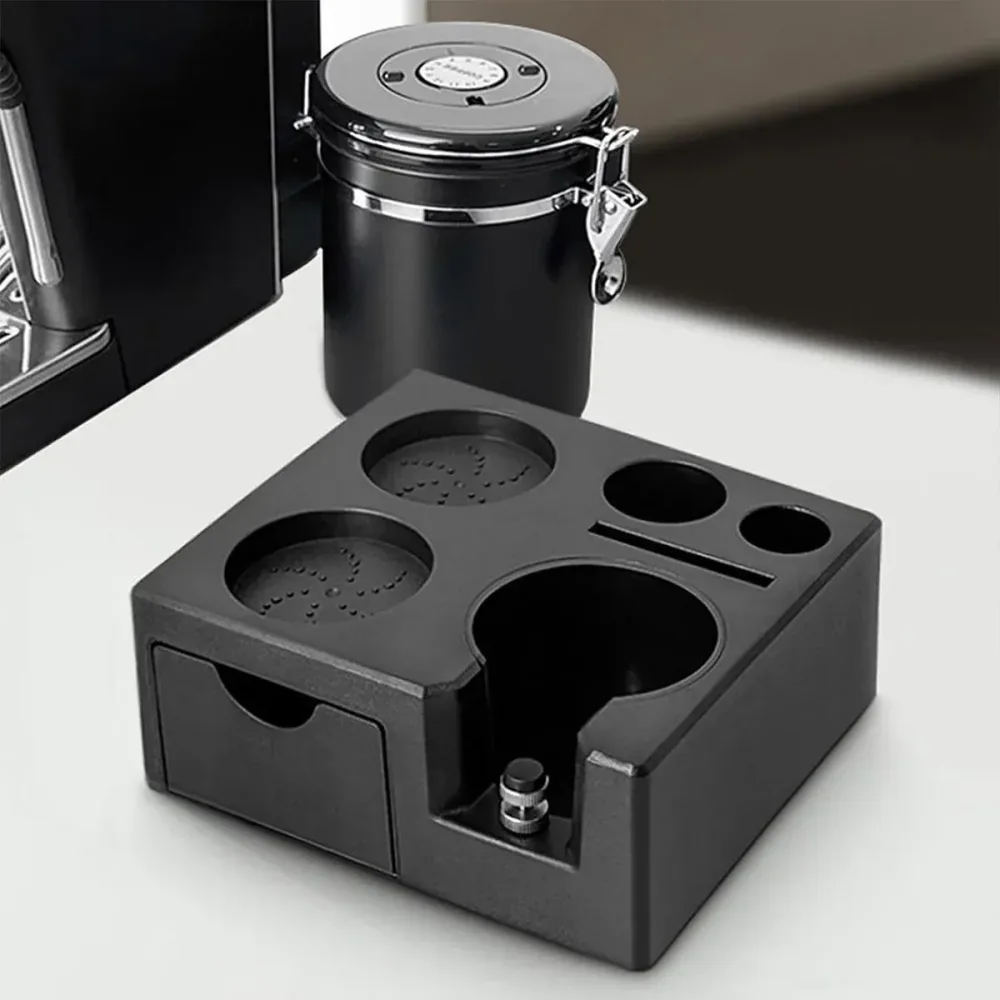 Coffee Tamper Holder Base for Portafilter Stand Rack Espresso Powder Storage