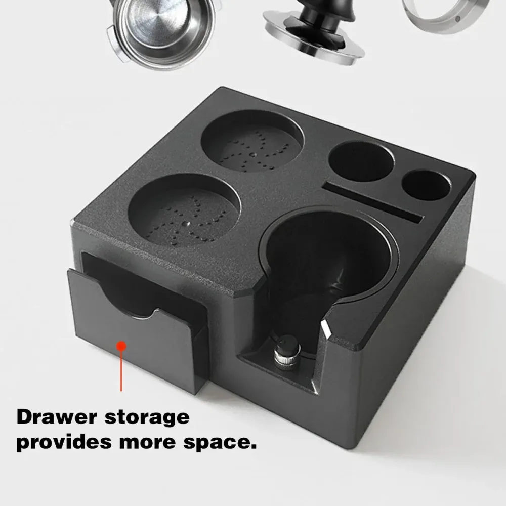 Coffee Tamper Holder Base for Portafilter Stand Rack Espresso Powder Storage