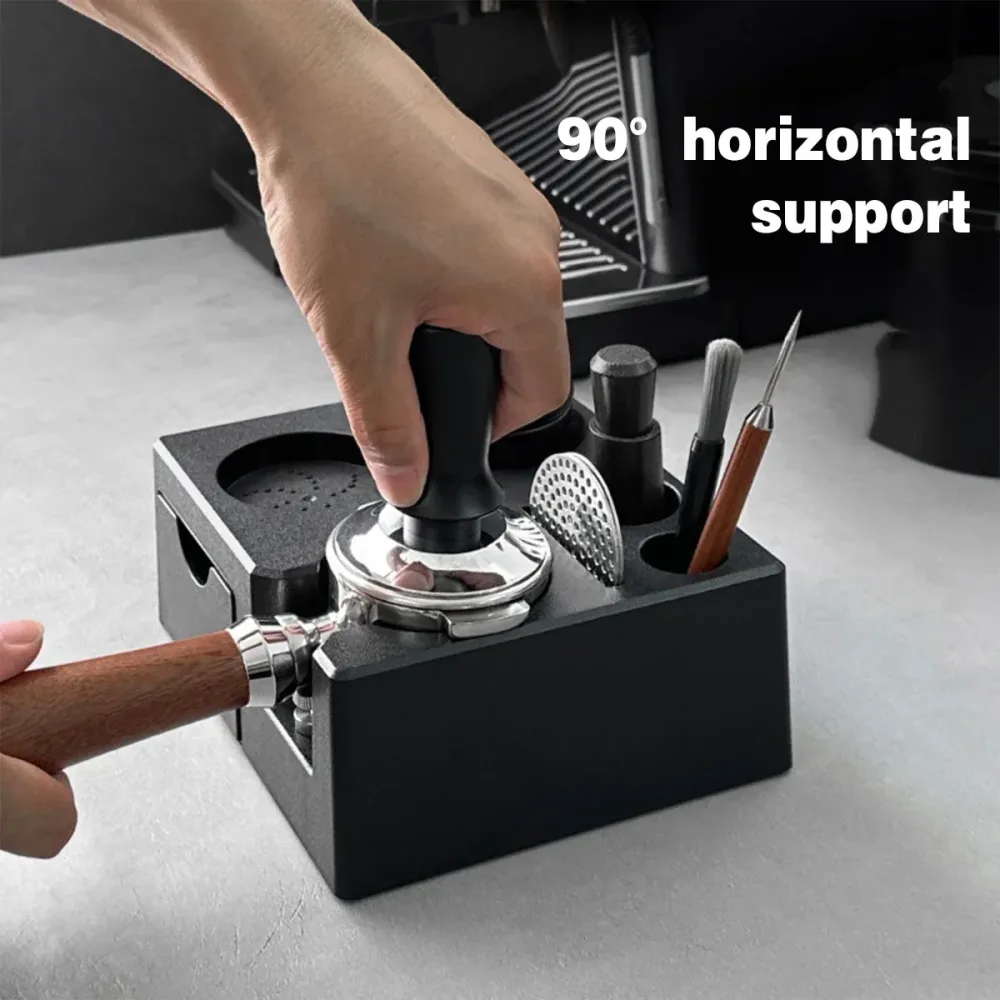 Coffee Tamper Holder Base for Portafilter Stand Rack Espresso Powder Storage