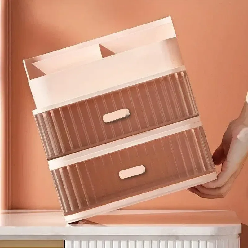 Drawer Storage Box Stationery Cosmetic Organizer Multi Purpose Desktop Holder