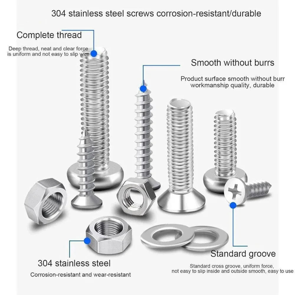 Household Self-tapping Screw Nut Gasket Box Set Multi-purpose Screw Assortment