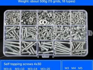 Household Self-tapping Screw Nut Gasket Box Set Multi-purpose Screw Assortment