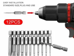 12PCS Torx Screwdriver Bit Set Hex Shank S2 Steel Drill Insert