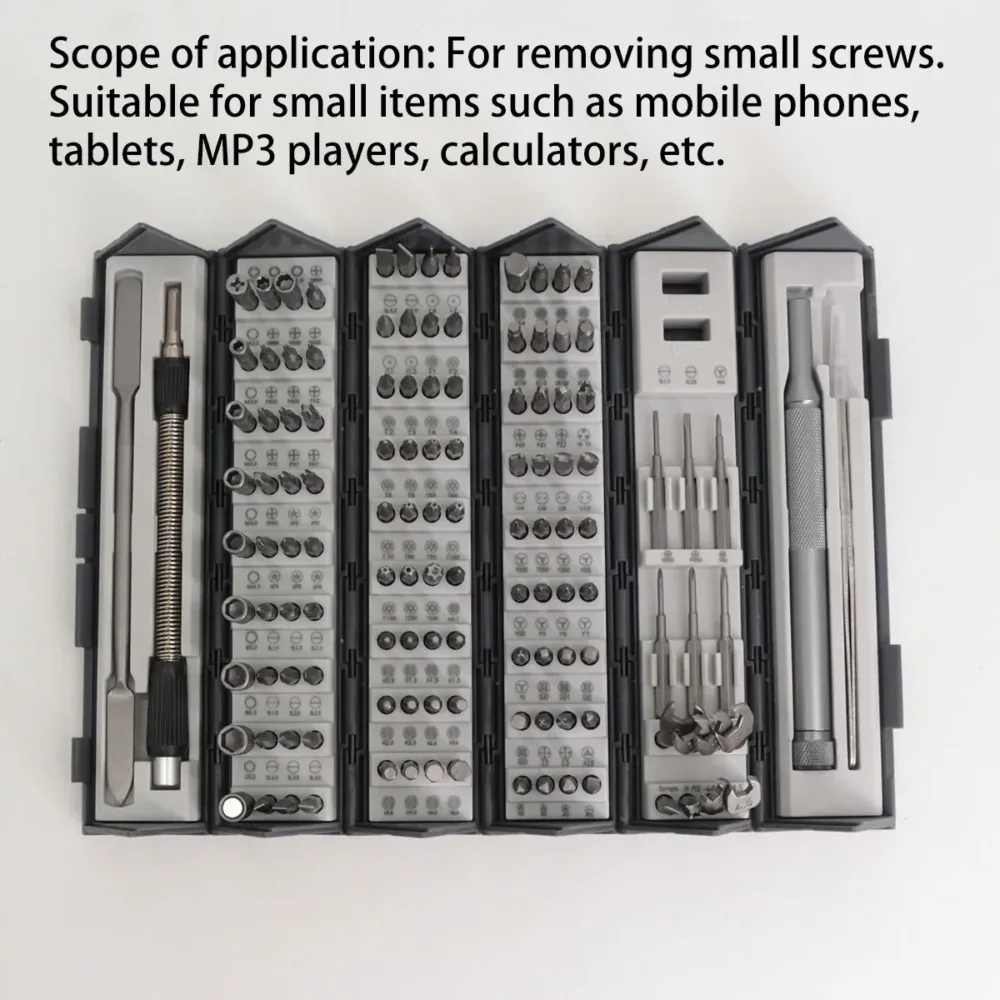 Screwdriver Set 128 in 1 Precision Repair Tool Kit Multi Functional for Home Use