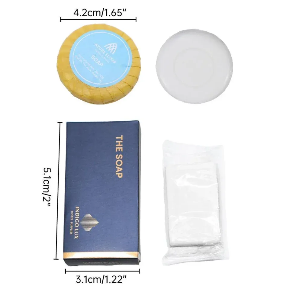 50pcs Hotel Soap Bars for Guesthouse Bathroom Travel Toiletries Set Hotel Use