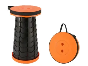 Portable Telescopic Folding Stool Travel Outdoor Seat Compact Retractable Chair