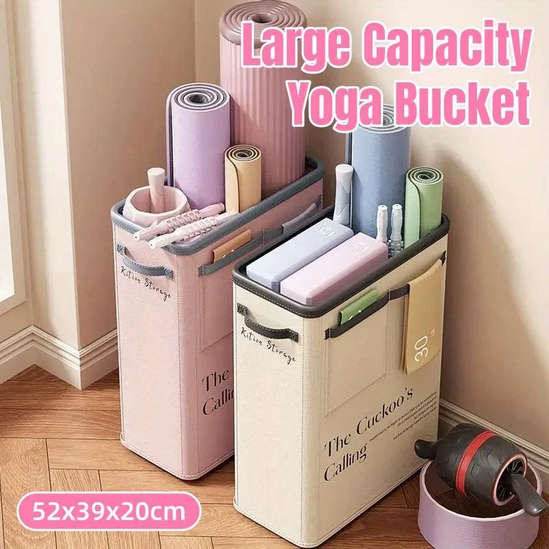 Yoga Mat Storage Box Home Sports Equipment Organiser Basket for Yoga Accessories