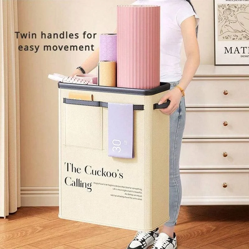 Yoga Mat Storage Box Home Sports Equipment Organiser Basket for Yoga Accessories
