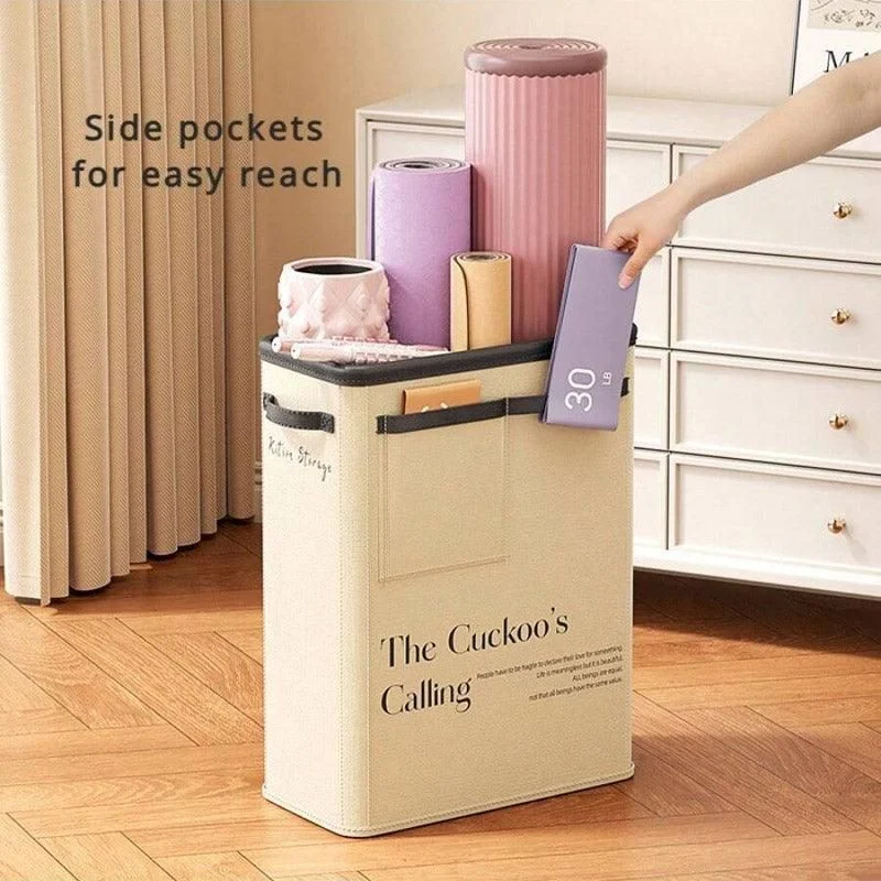 Yoga Mat Storage Box Home Sports Equipment Organiser Basket for Yoga Accessories