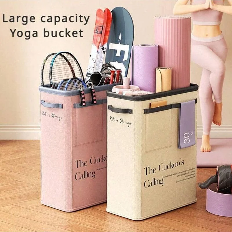 Yoga Mat Storage Box Home Sports Equipment Organiser Basket for Yoga Accessories