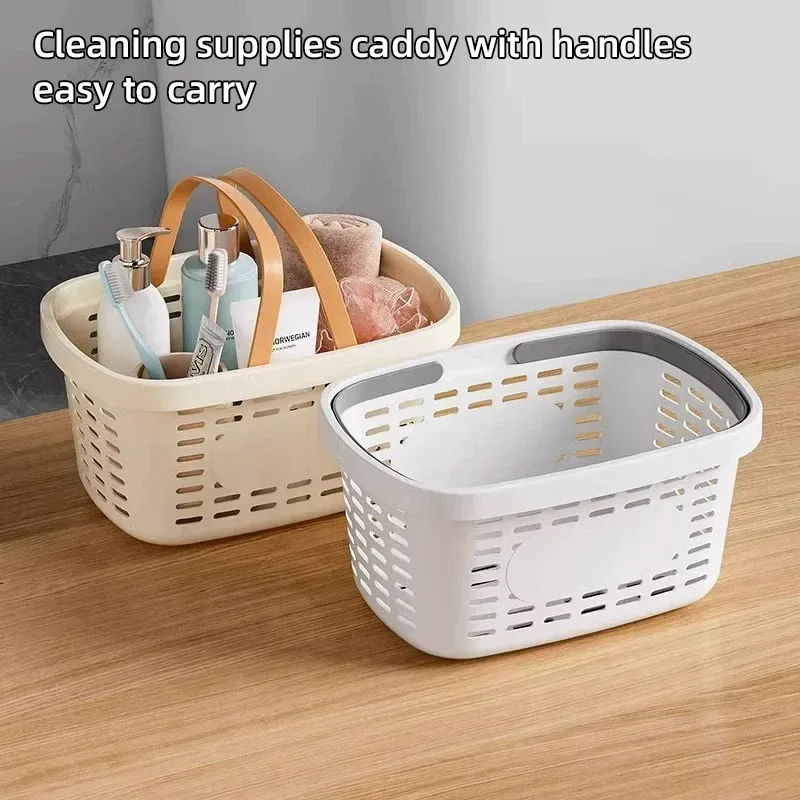 Bathroom Storage Basket Handheld Bath Basket Toiletries Organizer Shower Caddy